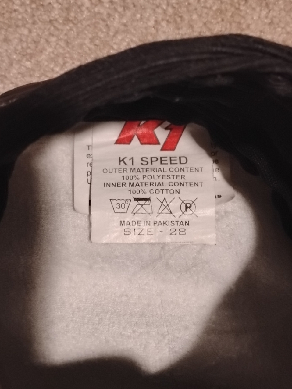 Womans Racing Suit. Black with White Grid Stitching - Picture 2 of 4